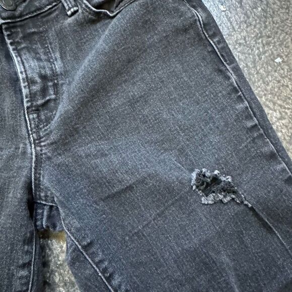 Old Navy Women’s Power Slim Straight Mid Rise Ripped Jeans Size 2 Distressed - Picture 4 of 12